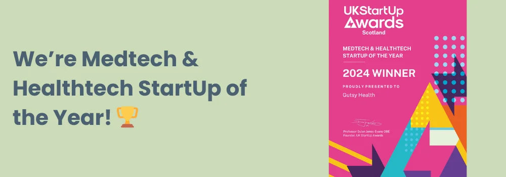 Gutsy Health, makers of Gut Wealth, is Medtech & Healthtech StartUp of the Year in Scotland! 🏆