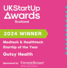 Gutsy Health, makers of Gut Wealth, is Medtech & Healthtech StartUp of the Year in Scotland! 🏆